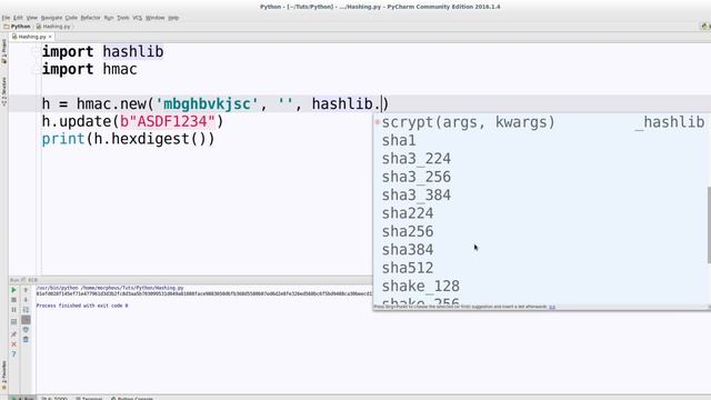 Python Tutorial - HMAC смотреть онлайн