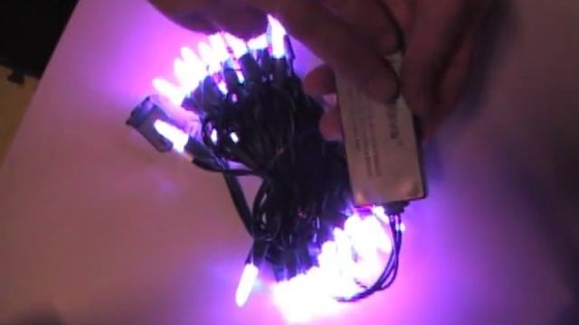 ColorWave color changing LED Light String Red-to-Blue смотреть онлайн