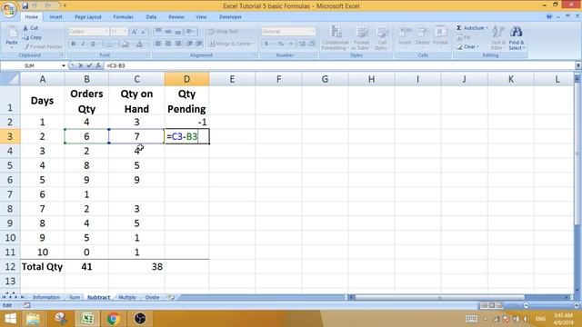 Excel Tutorial 5 Basic Formulas (Audio Fix) смотреть онлайн