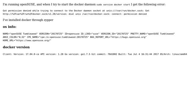 Cannot start docker daemon in openSUSE (2 Solutions!!) смотреть онлайн