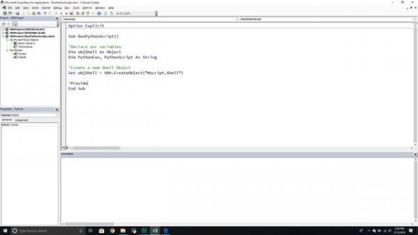 How To Run A Python Script Using Excel VBA