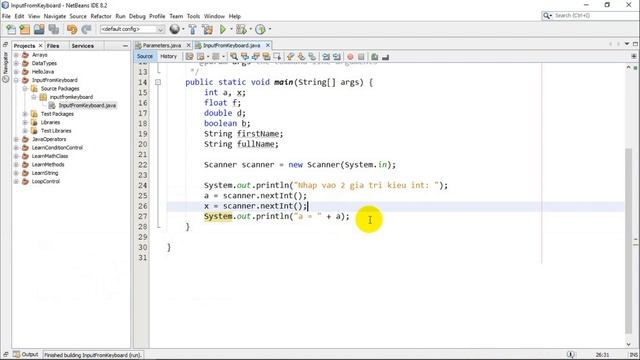 Java - Bài 23: Nhập dữ liệu vào từ bàn phím смотреть онлайн