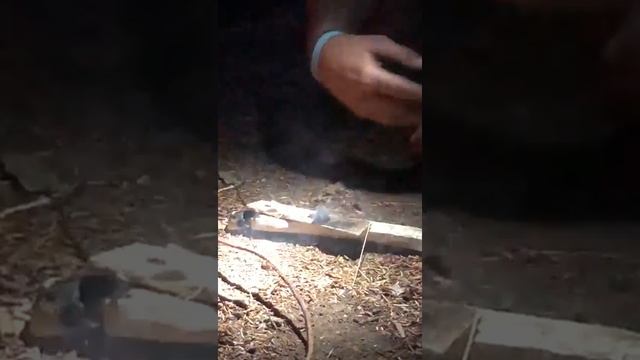 Fire by friction (In the dark) Taken from Survival School Norman Court! смотреть онлайн
