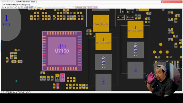 MacBook Air ? A2179 802-01958. Uso Como Ejemplo Esta Tarjeta Para Identificar Cortos ? En CPU.