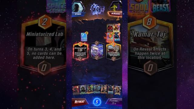 Winning a game with only 1 card! #marvelsnap смотреть онлайн