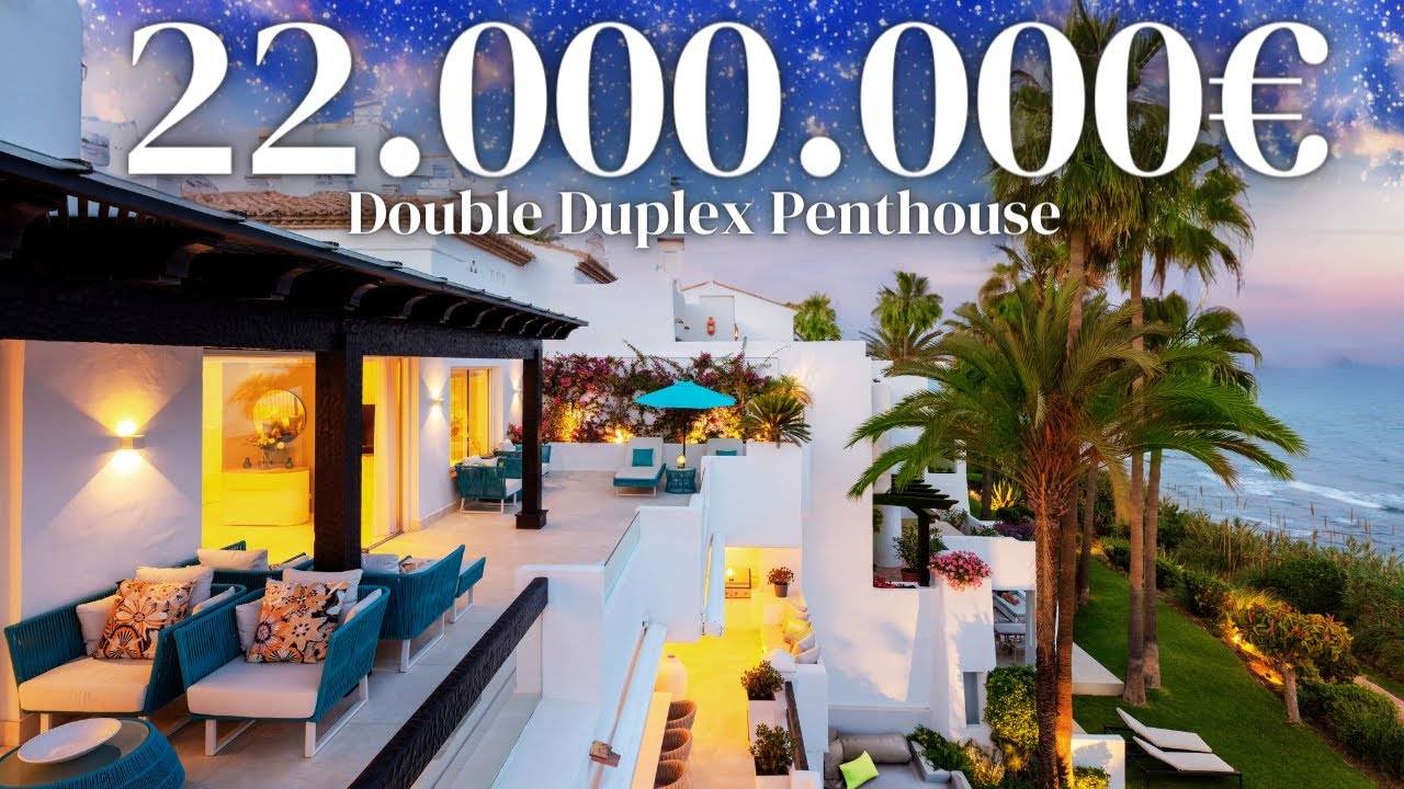 Inside the Most EXPENSIVE & ONLY Double-Duplex Front-Line Penthouse in Puente Romano Marbella, Spain смотреть онлайн