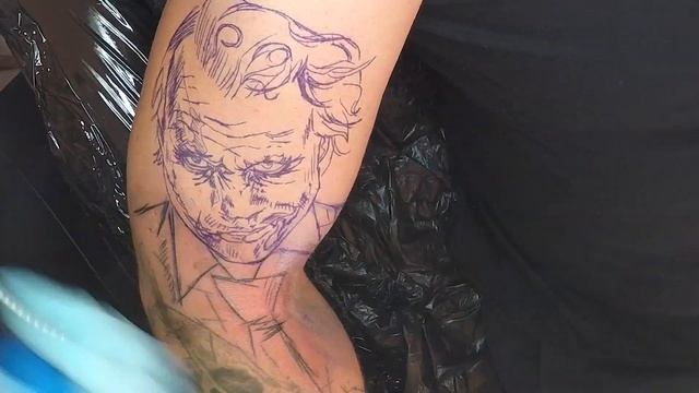JOKER Sketch Style Tattoo TIMELAPSE / SPEEDPAINT смотреть онлайн