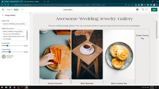 Shopify Dawn Theme Custom Image Gallery with Links to Products смотреть онлайн