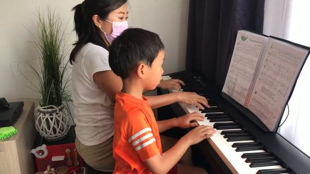 The Boogie Woogie March I Faber Piano Adventures Popular Repertoire Level 1 (Duet with Kenzo) смотреть онлайн