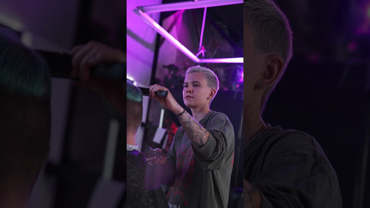 Стильная стрижка - стильный ролик #видеосъемка #стрижка #shorts