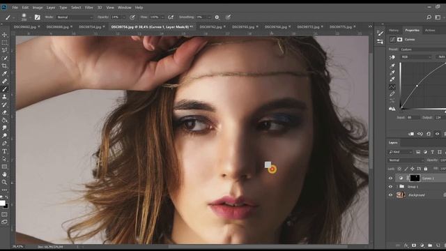 Как обработать beauty портрет в Adobe Photoshop смотреть онлайн