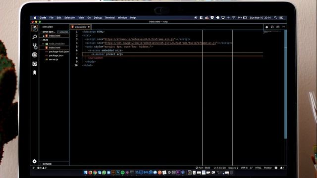Tutorial: augmented reality web app using AR.js & A-Frame смотреть онлайн
