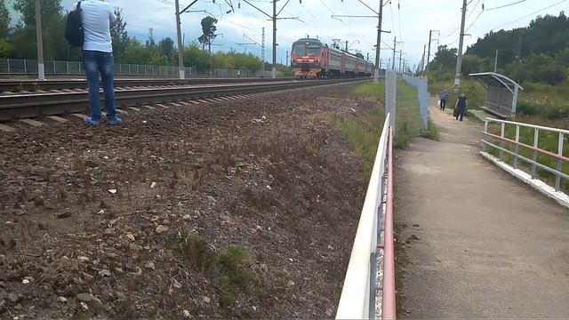 "Моя первая ЭД9М"! Электропоезд ЭД9М-0194. смотреть онлайн