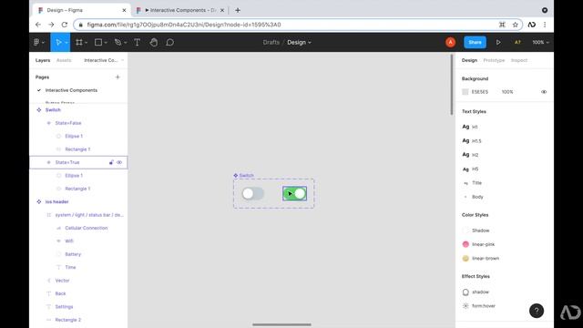 Figma Interactive Components | Figma Variants Tutorial смотреть онлайн