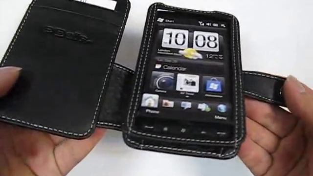 PDair Leather Case for HTC HD2 Leo T8585 - Book Type (Black) смотреть онлайн