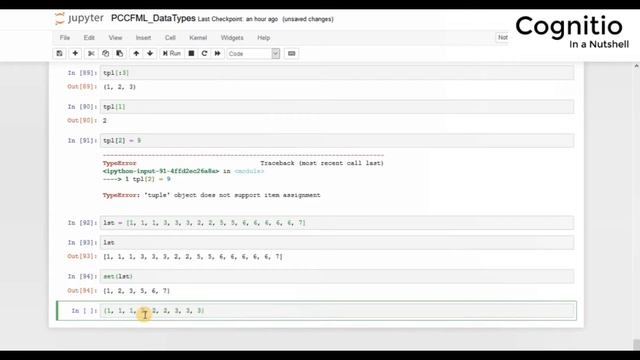 Python Crash Course - ML - DataTypes - Tuple, Set & Boolean - Part 6 смотреть онлайн