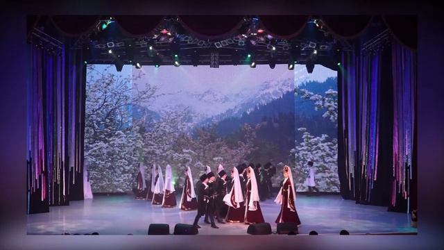 Черкесский княжеский танец "Къафа", ДАКТ "Искорки горных вершин" смотреть онлайн