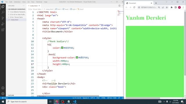 25- Renklendirme Yöntemleri | Color | RGB | CSS Dersleri смотреть онлайн
