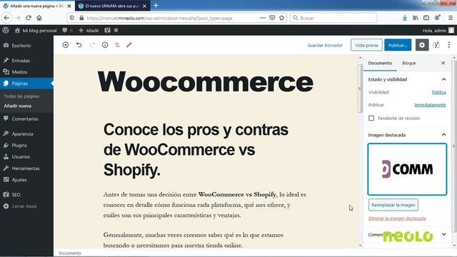 Curso rápido de WordPress - #6 ¿Cómo crear páginas internas? смотреть онлайн