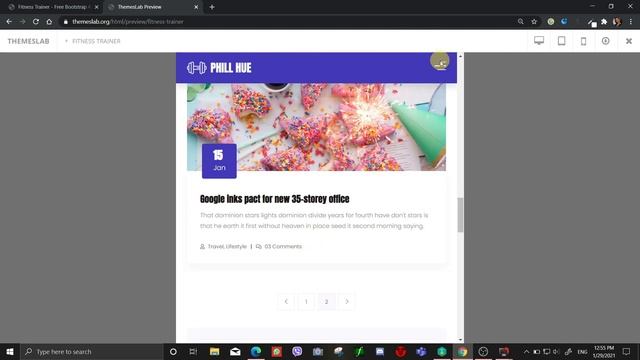Fitness Trainer : Free Bootstrap 4 HTML5 Fitness Website Template смотреть онлайн