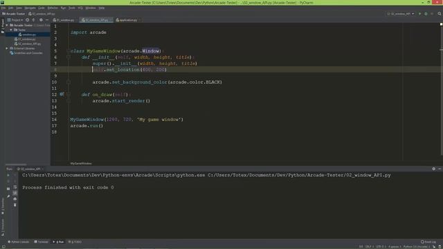 Python Arcade library p02 - window API смотреть онлайн