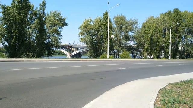 Нижний Новгород, вид снизу. Благовещенская пл ост - Канавинский мост сторона Волги смотреть онлайн