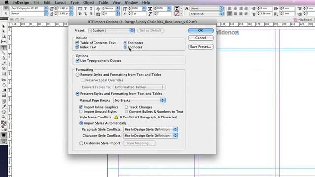 Importing text from Word to InDesign without having to re-format смотреть онлайн