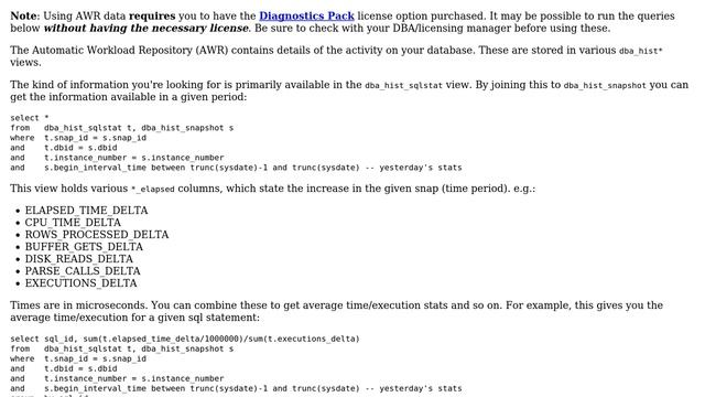 What queries is Oracle executing, how frequently, and time-taken? смотреть онлайн