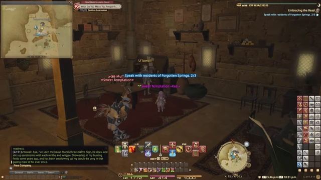 FFXIV Warrior Level 35 Job Quest - Embracing the Beast - A Realm Reborn смотреть онлайн