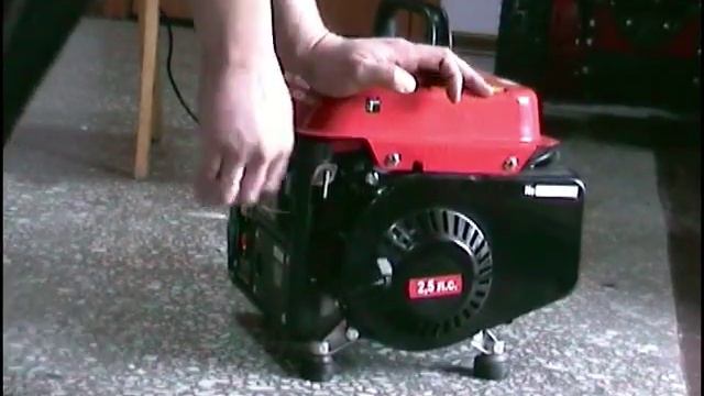 Работа тепловой дизельной пушки Prorab от бензогенератора смотреть онлайн