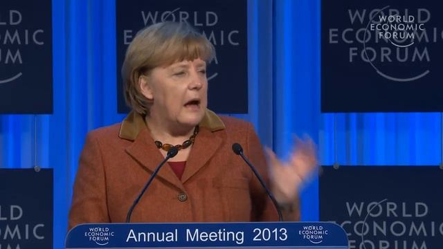 Davos 2013 - Special Address by Angela Merkel, Federal Chancellor of Germany смотреть онлайн