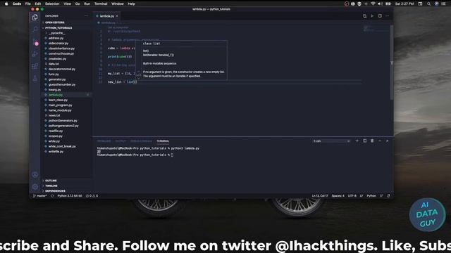 Let's code | Python Lambda | aidataguy смотреть онлайн