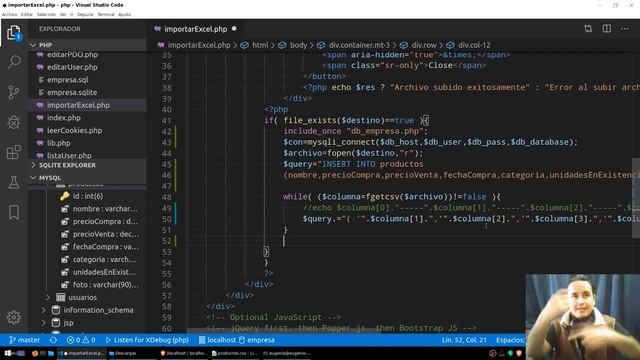 Curso de PHP? y MySql? [83.- Importar? archivos de Excel a MySQL con PHP 2da parte] смотреть онлайн