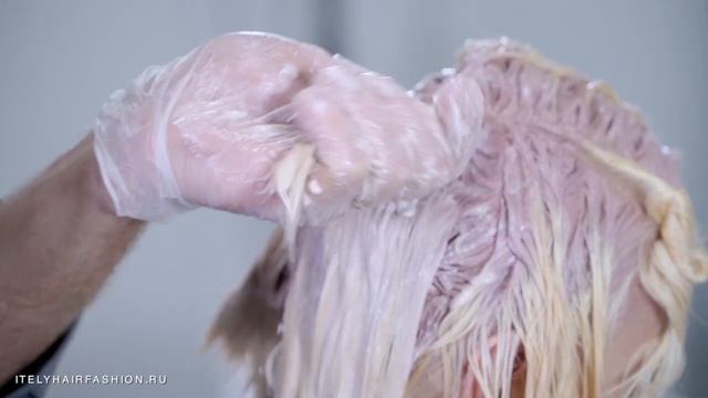 Яркий блонд с красителем Itely Hairfashion смотреть онлайн