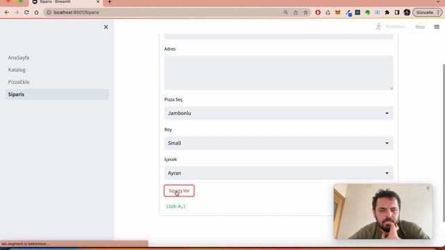 5 Siparis Ekle - Python Pizza Delivery Streamlit Sqlite Pandas смотреть онлайн