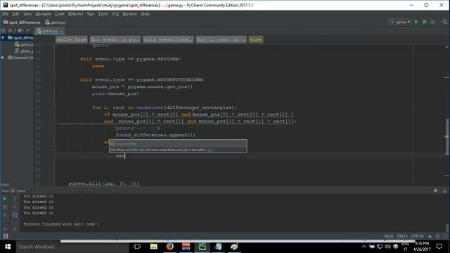 Spot the differences 2 - part 11 pygame python 3 смотреть онлайн