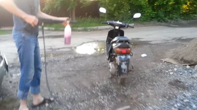 Первая проба Пенной насадки для бытовой мойки высокого давления смотреть онлайн