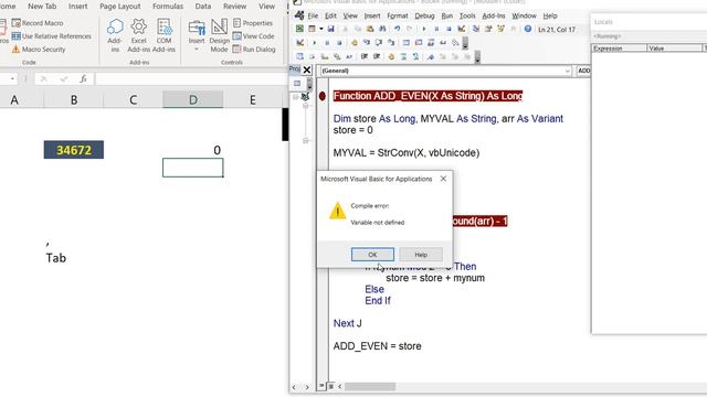 FRIDAY DHAMKA - CREATE FUNCTIONS IN VBA AND PYTHON - ADD EVEN NUMBERS ONLY FROM A LONG DIGIT FORMAT смотреть онлайн