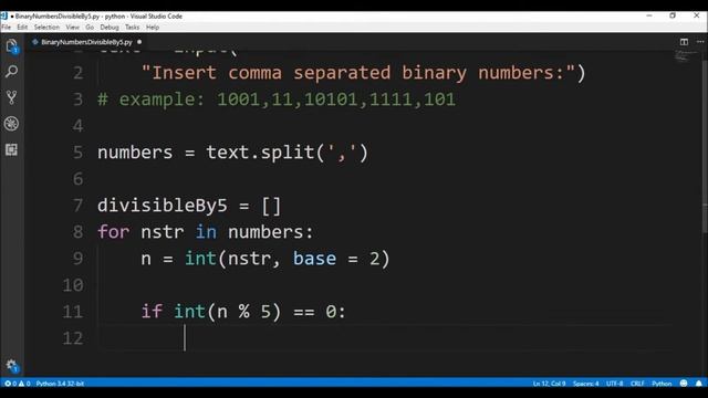 binary numbers divisible by 5 in python ? смотреть онлайн