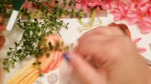 Венок на голову из искусственных цветов ОЧЕНЬ ПРОСТОЙ СПОСОБ✔ Marine DIY✔