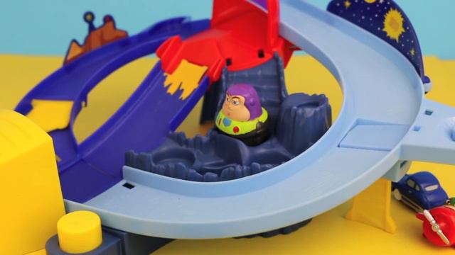 Toy Story Buzz Lightyear Zing Ems Disney Cars and Planes Micro Drifters Rocket Rumble смотреть онлайн