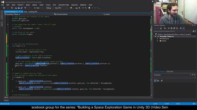 Building a Space Exploration Game in Unity3D: Camera [part 1] смотреть онлайн