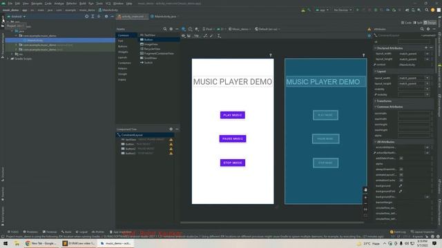 Play Sound File with MediaPlayer Class in Android Studio | Play, Pause & Stop Music/Audio in Androi смотреть онлайн