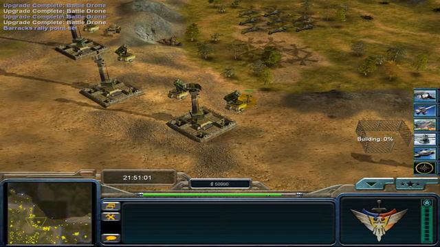contra Command & Conquer: Generals - Zero Hour/Air Force Air Force 1 vs 2 смотреть онлайн