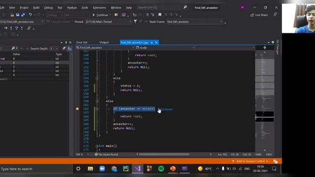 Find kth ancestor of Binary Search Tree node in C смотреть онлайн