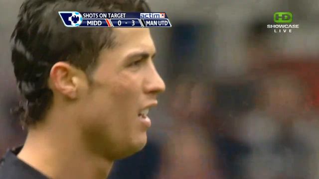 Cristiano Ronaldo Vs Middlesbrough Away HD 720p (06/04/2008) смотреть онлайн