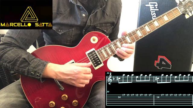 Slash Anastasia Cover intro LEAD Tema | Guitar Tab Lesson Tutorial - Gibson Les Paul Slash 4 limite смотреть онлайн