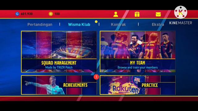 Patch eFootball Pes 2021 Mobile Tema Barcelona Full License смотреть онлайн