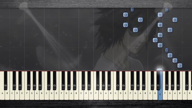 L'S THEME - Death Note Piano Tutorial + Sheet Music Download смотреть онлайн
