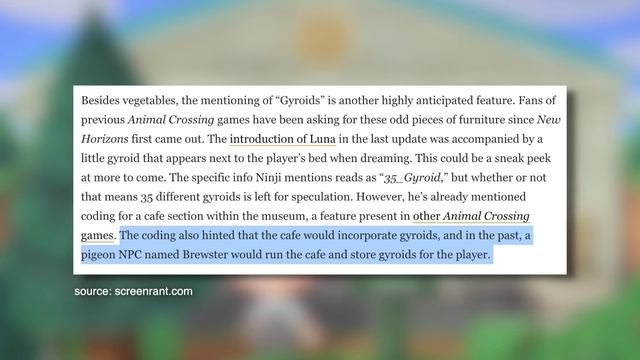 Animal Crossing New Horizons - BREWSTER'S CAFE (Everything We Know So Far) смотреть онлайн